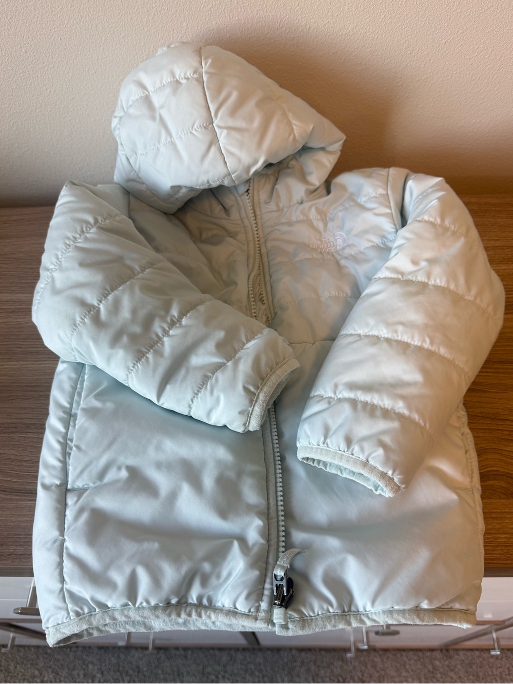 The North Face Light Blue Reversible Jacket UNISEX SIZE 2T